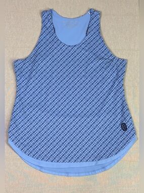 Peter Millar UPF 50+ Performance Tank Blue Luxury Golf Activewear Medium